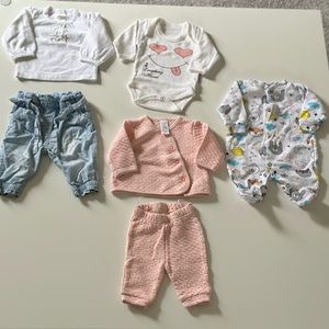 6 pieces baby bundle 0-3 months
